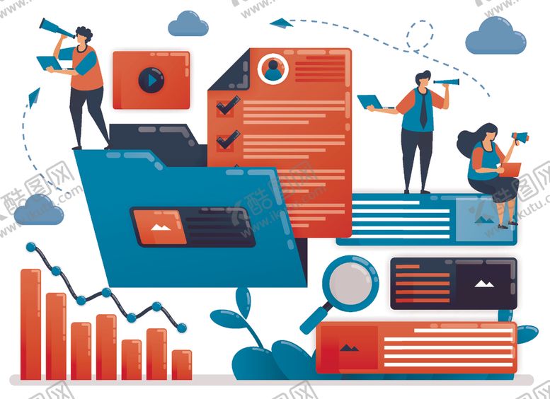 编号：18298810201919399076【酷图网】源文件下载-商务人士插画