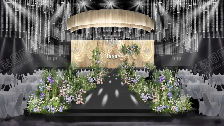 编号：61409604242202083350【酷图网】源文件下载-香槟色宴会厅