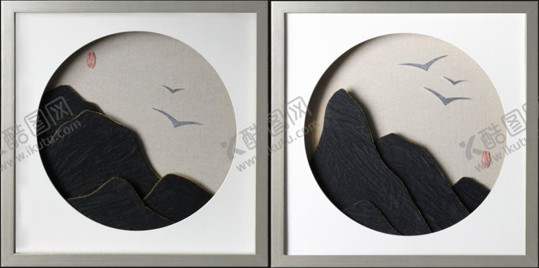 编号：31380010210809281058【酷图网】源文件下载-新中式禅意装饰画