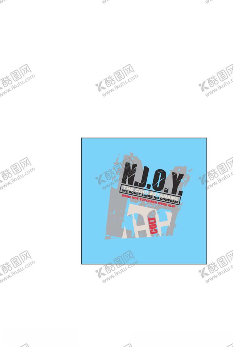 编号：61233210280848128543【酷图网】源文件下载-字母印花