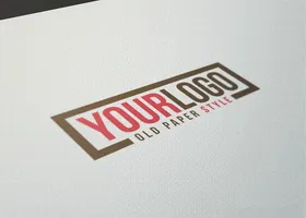 LOGO展示效果图标志样机样机logo标志贴样机