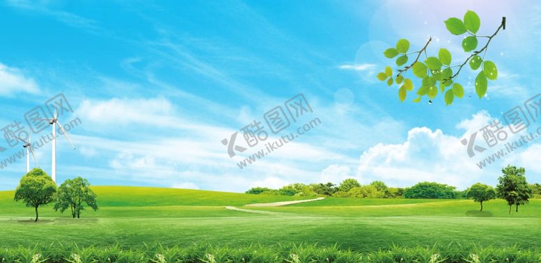 编号：72338101262232296647【酷图网】源文件下载-天空草地