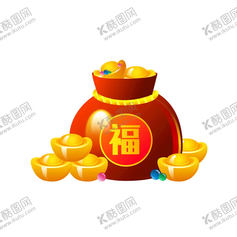 编号：92110811221043087504【酷图网】源文件下载-福袋元宝