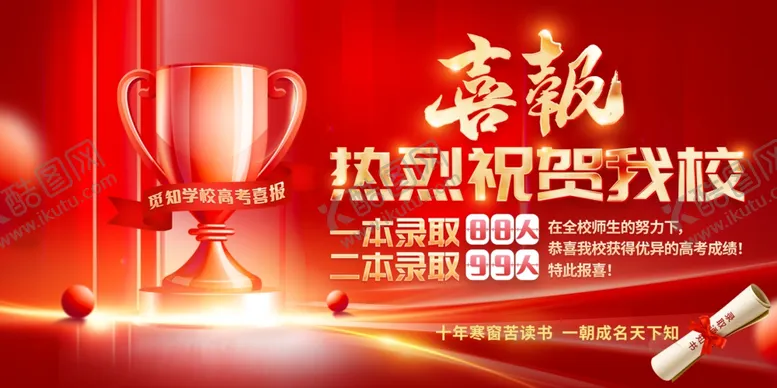 编号：16512906300356228552【酷图网】源文件下载-高考喜报