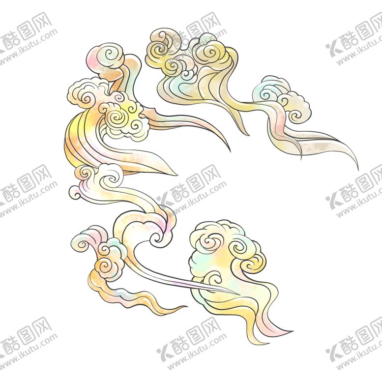 编号：45865404291001109013【酷图网】源文件下载-国潮祥云设计图片