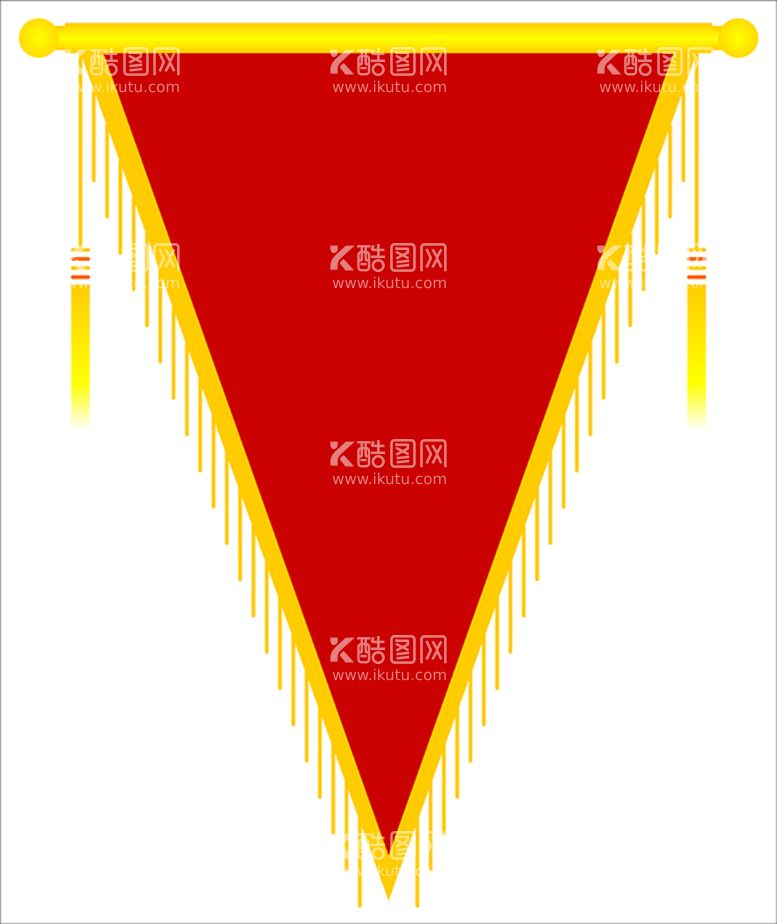 编号：50279610081946075091【酷图网】源文件下载-三角旗模版