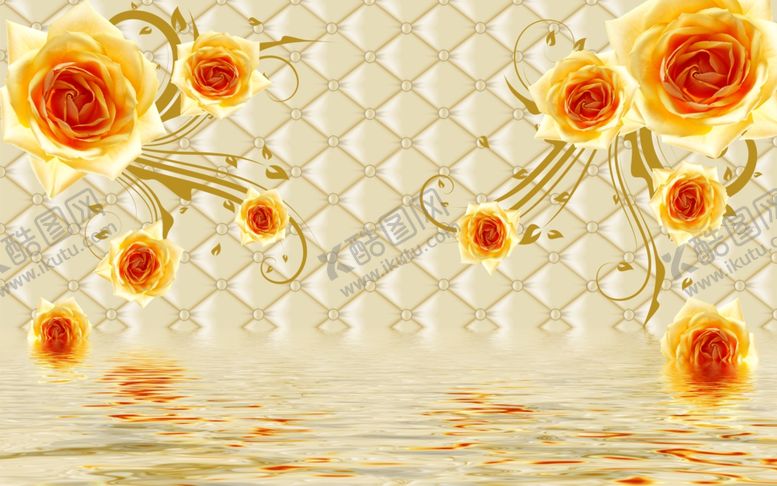 编号：29313709281024053014【酷图网】源文件下载-花卉背景墙