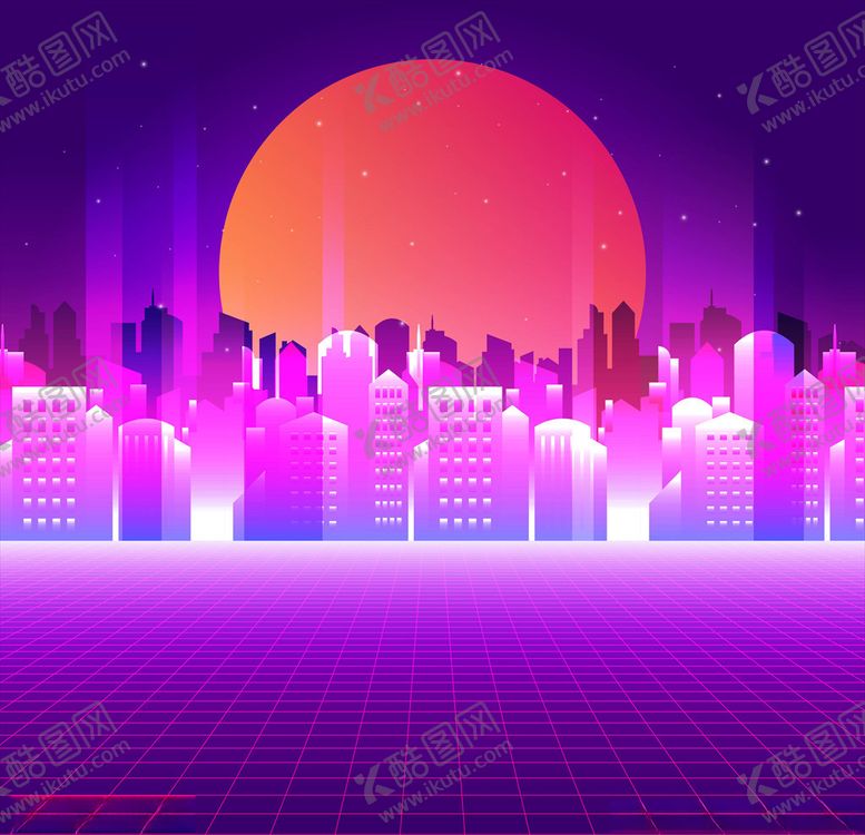 编号：71889005041810101189【酷图网】源文件下载-霓虹城市