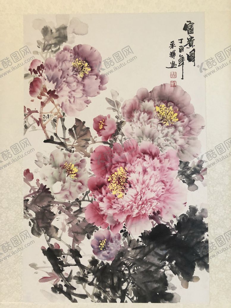 编号：81463009160220135672【酷图网】源文件下载-牡丹国画