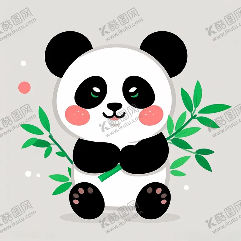 编号：87988202161629318660【酷图网】源文件下载-熊猫吃竹子