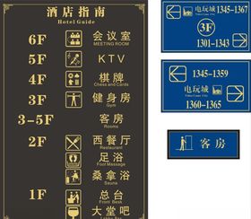酒店指示牌