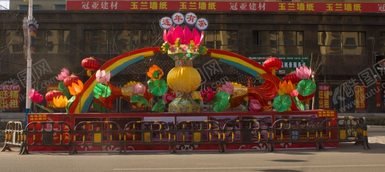 编号：36999009110008302922【酷图网】源文件下载-莲年有余彩灯