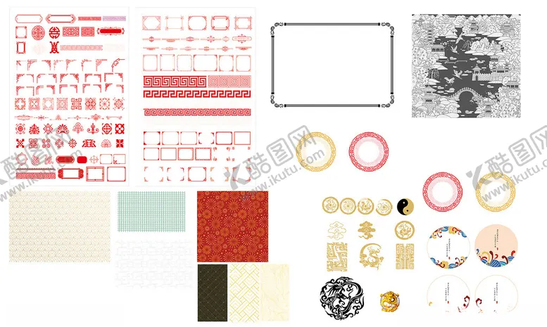 编号：87729904212110559196【酷图网】源文件下载-多样花纹底纹素材展示