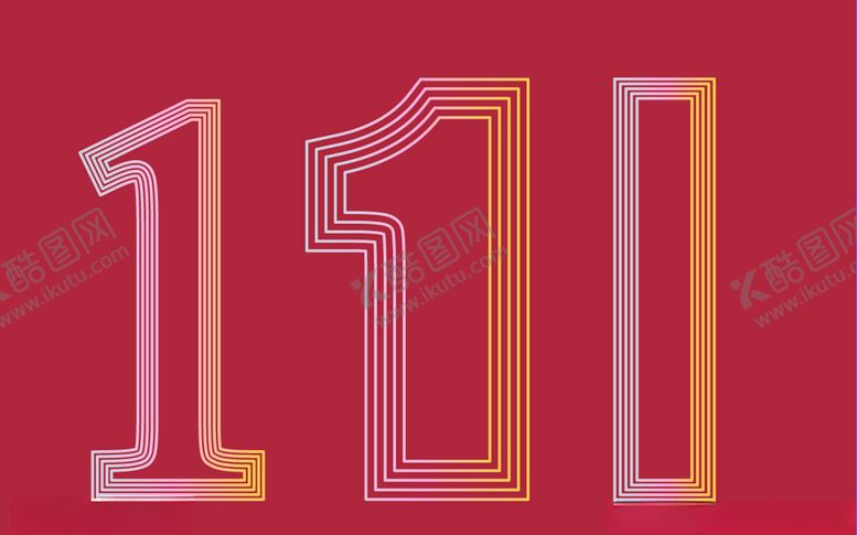 编号：56242809250926016445【酷图网】源文件下载-数字1造型