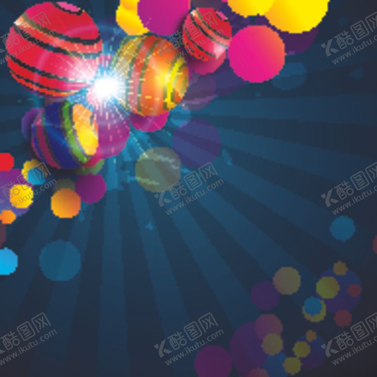 编号：65273610110711449752【酷图网】源文件下载-3d动感几何体梦幻背景