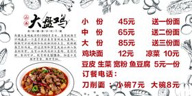 大盘鸡灯箱布