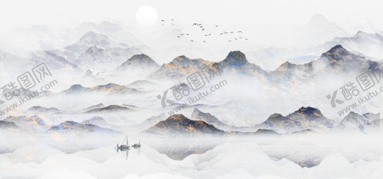 编号：32388307060829064494【酷图网】源文件下载-水墨山水