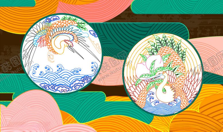 编号：93532604210214245578【酷图网】源文件下载-国潮背景