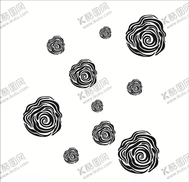 编号：71679806282316256143【酷图网】源文件下载-玫瑰花朵花纹
