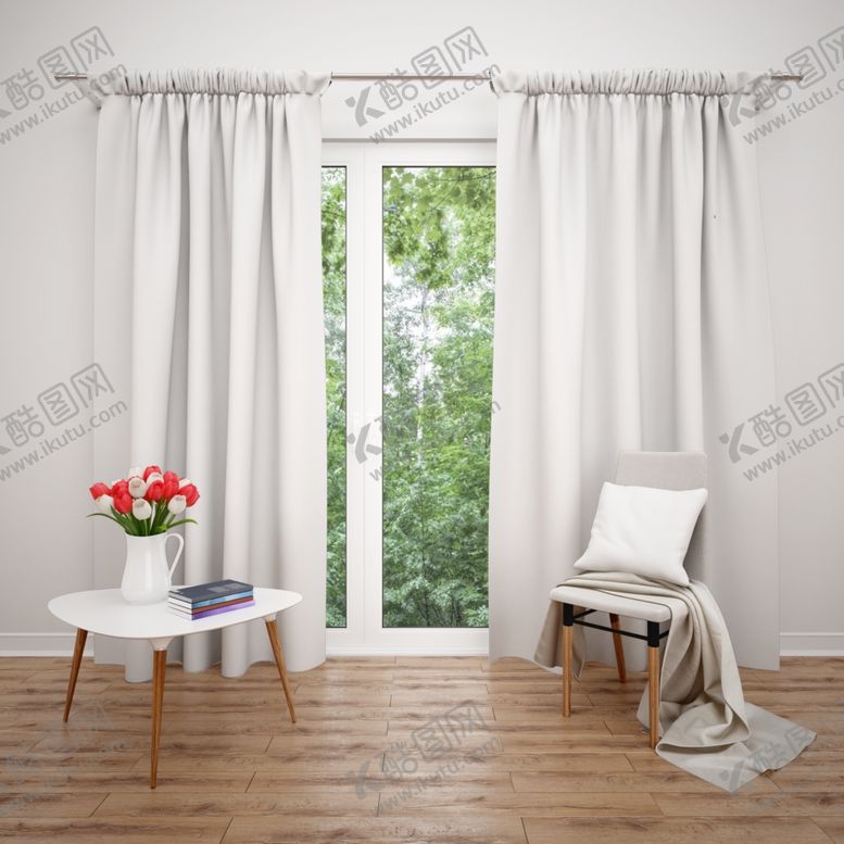 编号：61847210121924436082【酷图网】源文件下载-窗帘样机