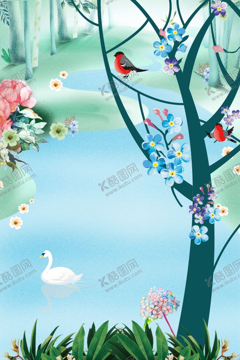 编号：43278509082244121348【酷图网】源文件下载-唯美清新房地产别墅海报