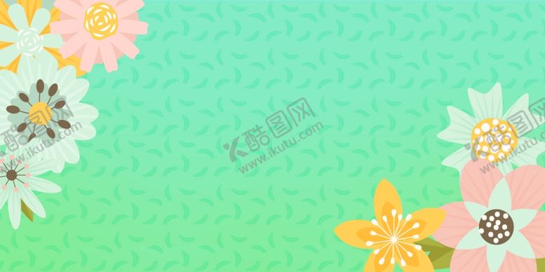 编号：22212607140335409417【酷图网】源文件下载-花卉花朵花瓣绿色背景