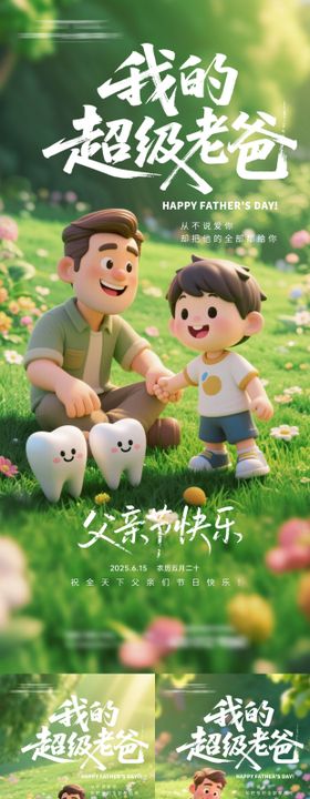 口腔父亲节海报