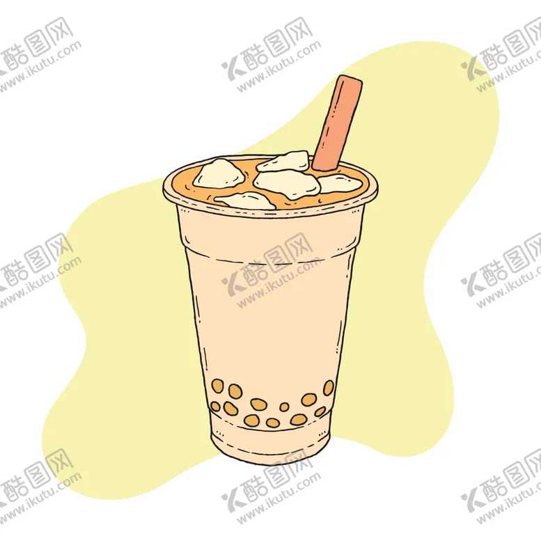 编号：02384509190224584831【酷图网】源文件下载-卡通奶茶