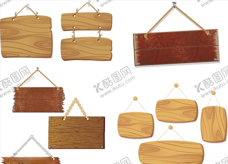 编号：91930509210510175065【酷图网】源文件下载-手绘木质吊牌