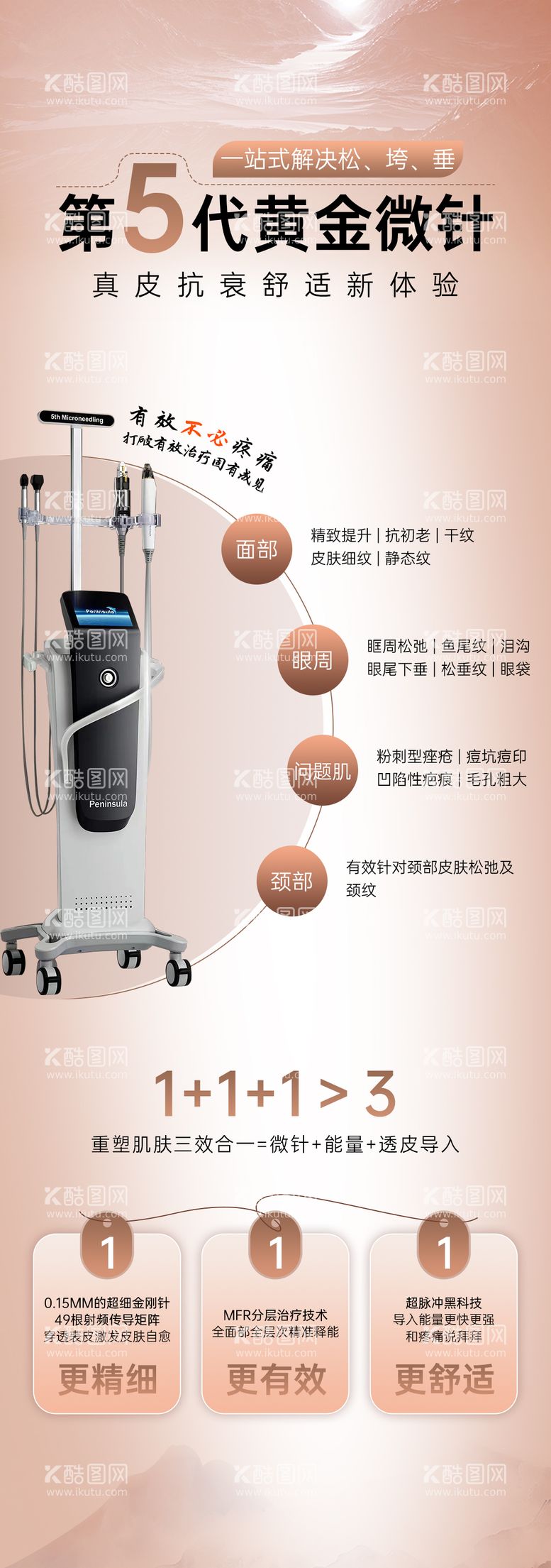 编号：85195711300432259025【酷图网】源文件下载-第5代黄金微针海报