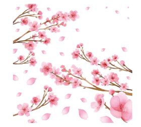 春天素材植树节微信生机勃勃插画立