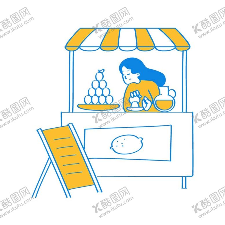 编号：37734101240334362723【酷图网】源文件下载-柠檬水果摊