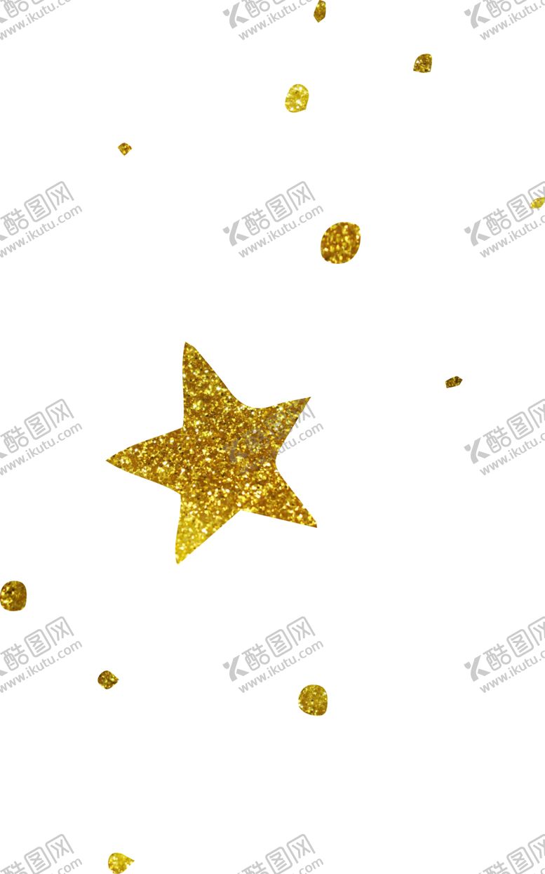 编号：10938909190540548337【酷图网】源文件下载-金色月亮星星