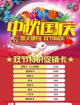 价格表