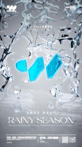 酒吧夜店雨天路滑海报