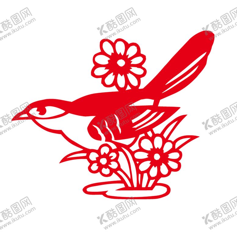 编号：54523011110637467855【酷图网】源文件下载-剪纸鸟