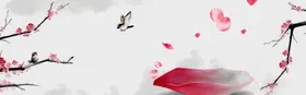 手绘桃花插画海报图片粉色矢量唯美鲜