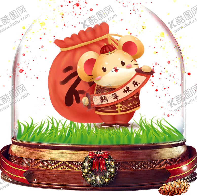 编号：77886509140905352133【酷图网】源文件下载-鼠年元素音乐盒