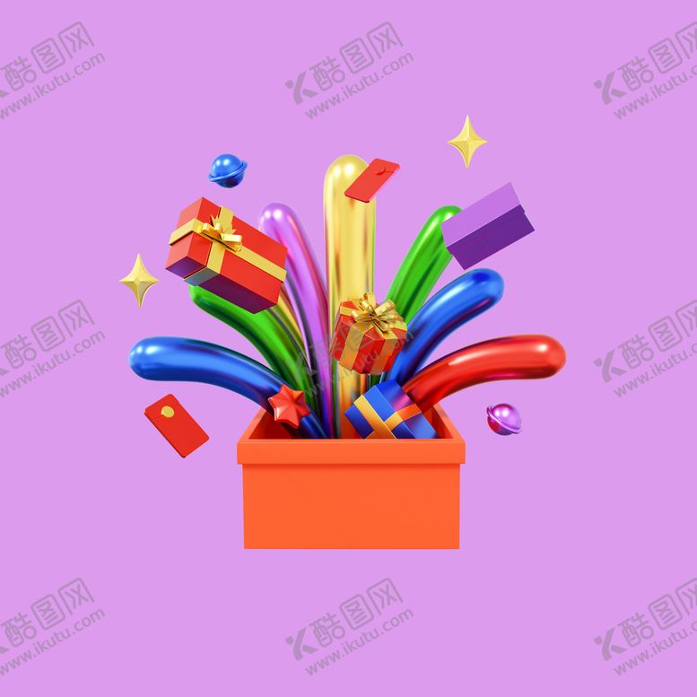 编号：89650309282243156978【酷图网】源文件下载-3D礼品礼物