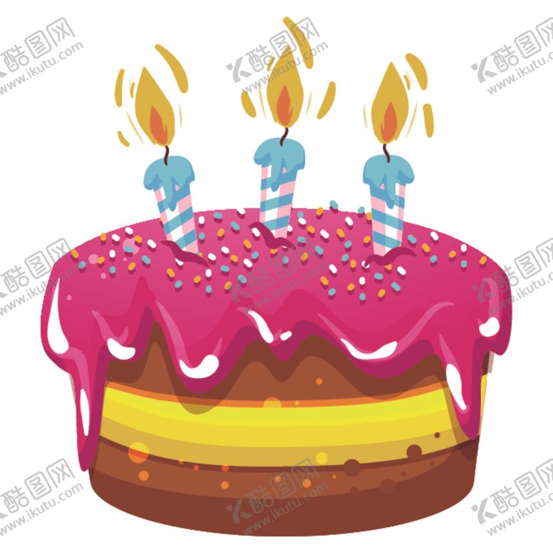 编号：68498705132116018673【酷图网】源文件下载-生日蛋糕