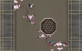 新中式背景墙