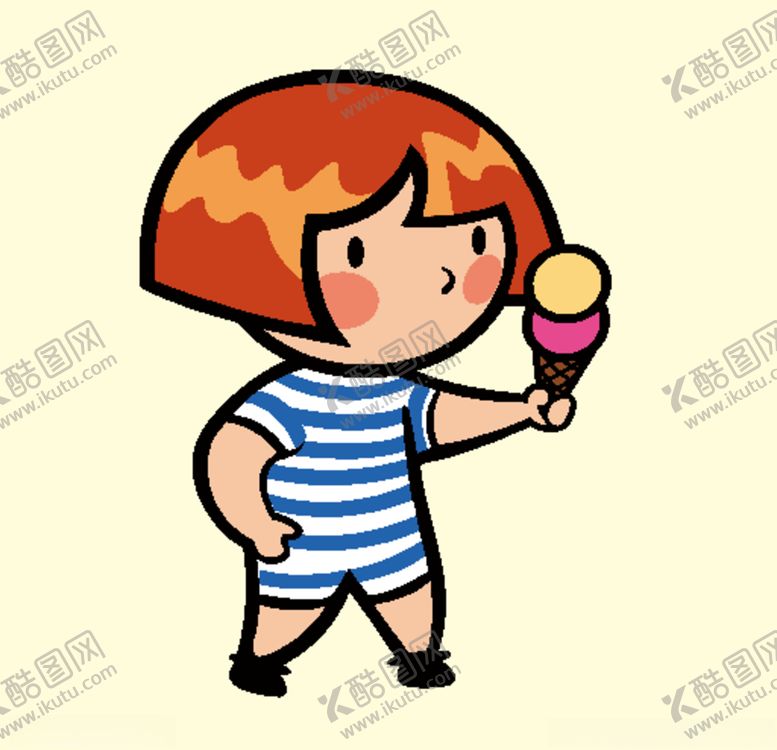编号：95896309210158311786【酷图网】源文件下载-拿冰激凌的女孩