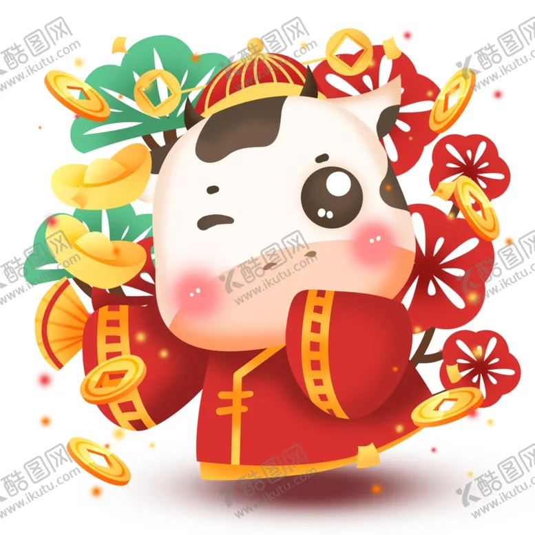 编号：19734703251102214025【酷图网】源文件下载-牛年卡通头像