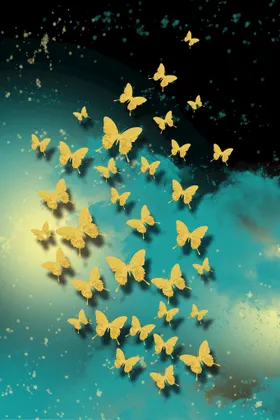 发财树 玄关 山水画 艺术画