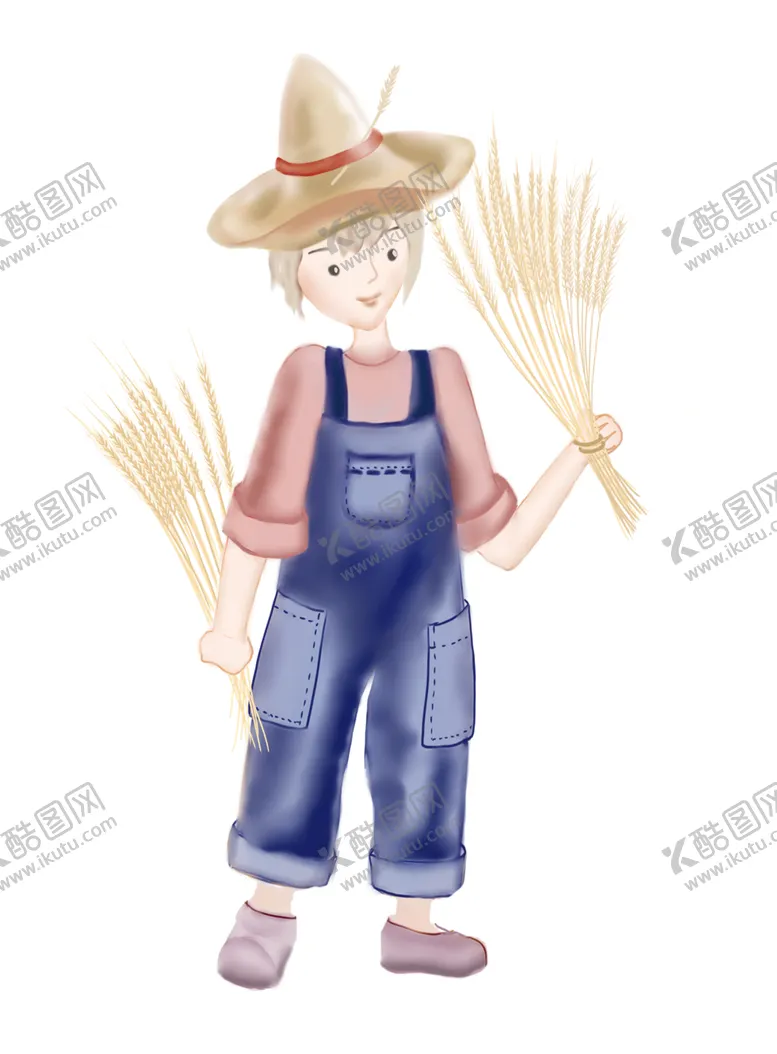 编号：95390409090708463197【酷图网】源文件下载-大米卡通形象插画
