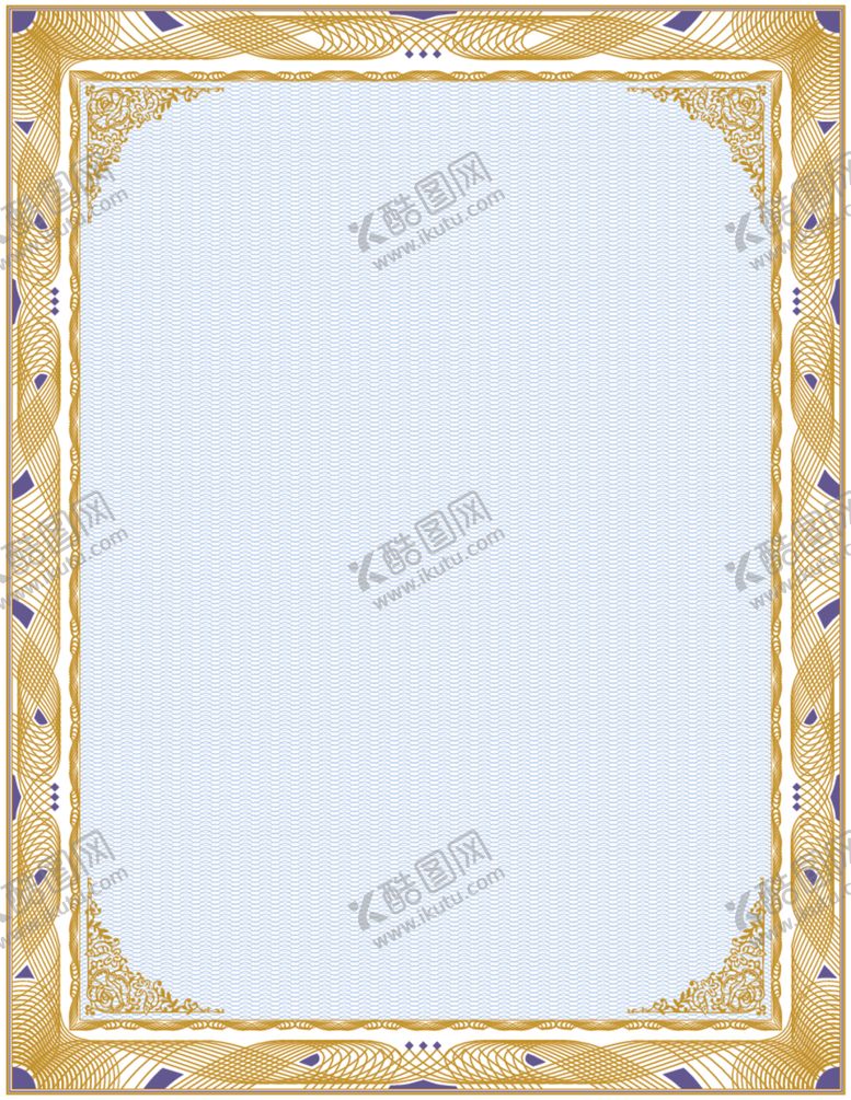 编号：50383309120751524730【酷图网】源文件下载-证书模板