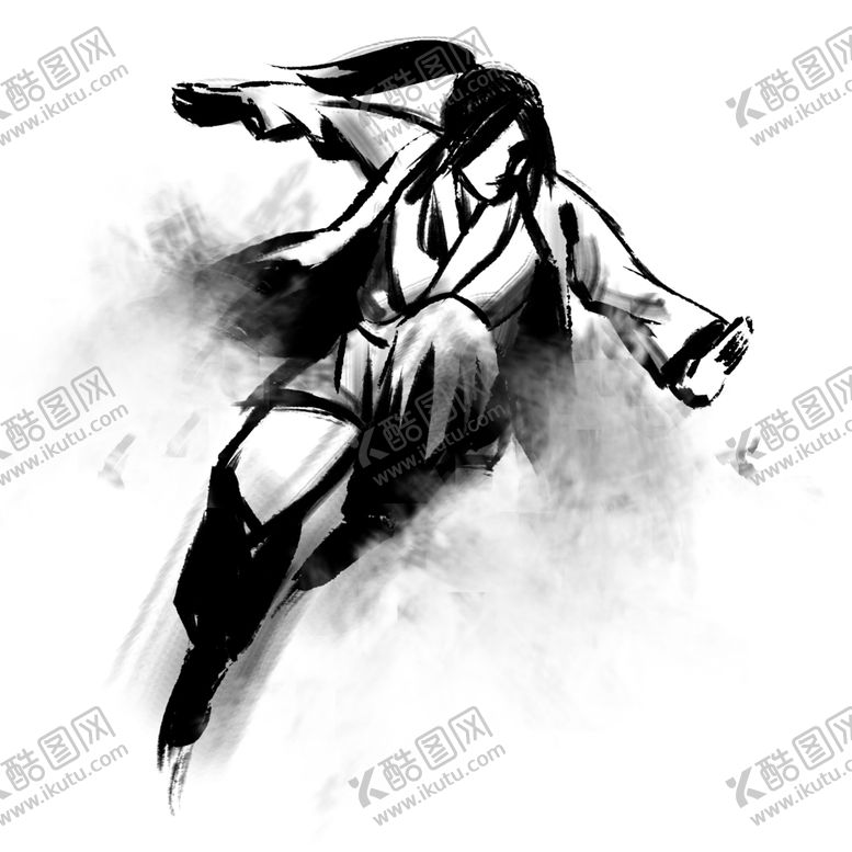 编号：82369606250614491009【酷图网】源文件下载-水墨武侠人物