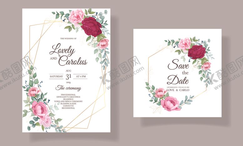 编号：91725204180822035763【酷图网】源文件下载-婚礼结婚请柬邀请函