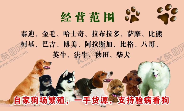 编号：48358410280142073405【酷图网】源文件下载-宠物名片