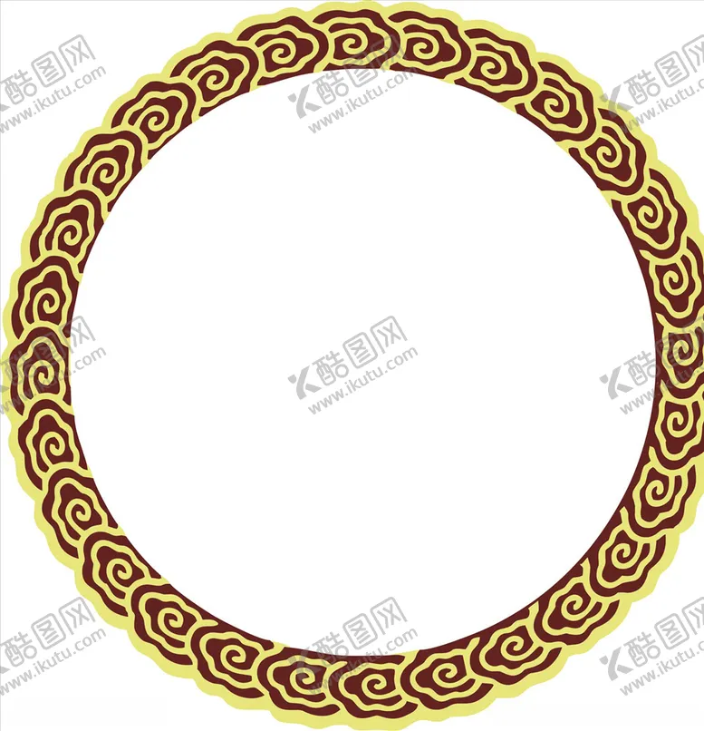 编号：84047306260351515661【酷图网】源文件下载-圆形花纹边框